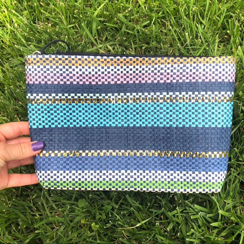 Multi-Color Weaved Clutch
